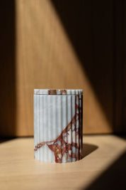 Calacatta Red Tzedakah Box