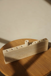 Travertine Oil Menorah